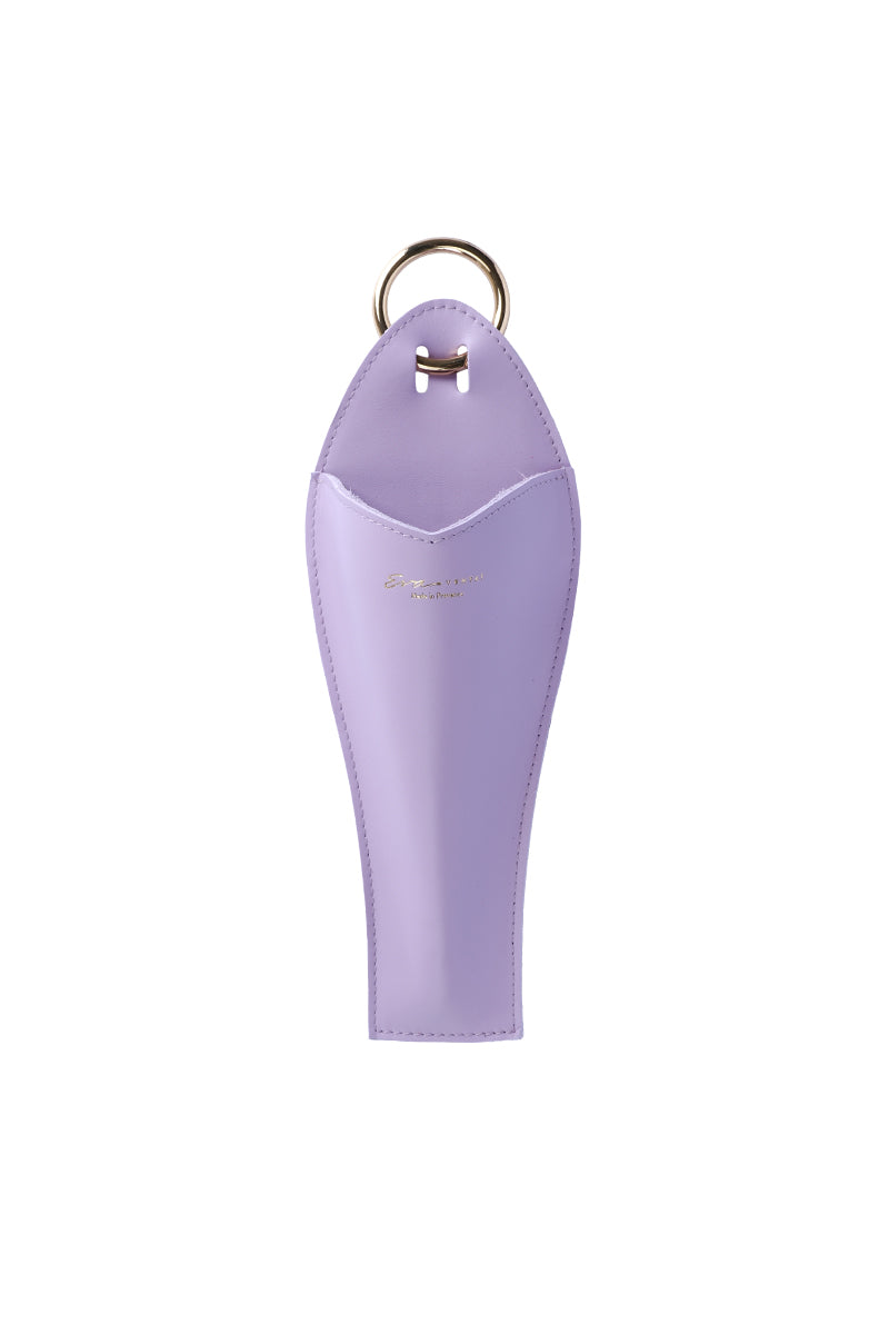 Éventail de luxe en raphia Lilas