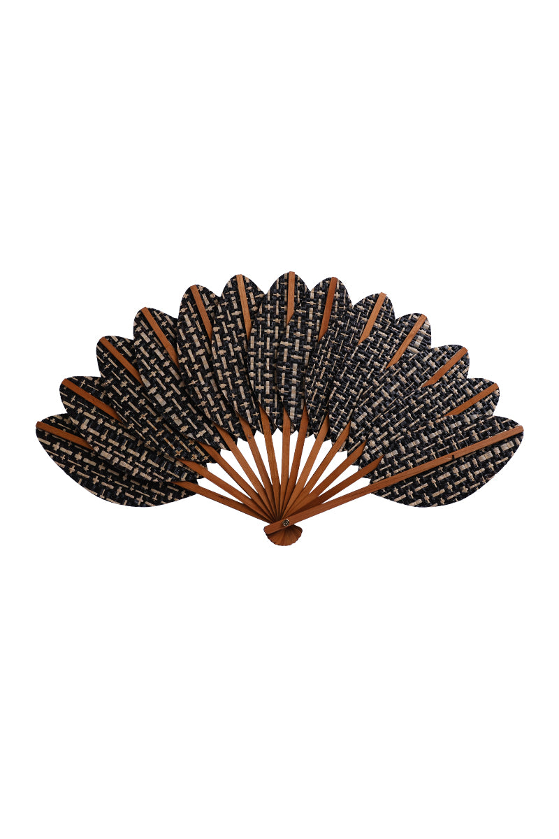 Chino luxury raffia fan