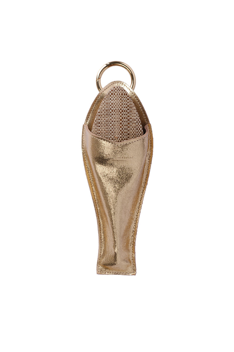 Éventail de luxe en raphia Chino
