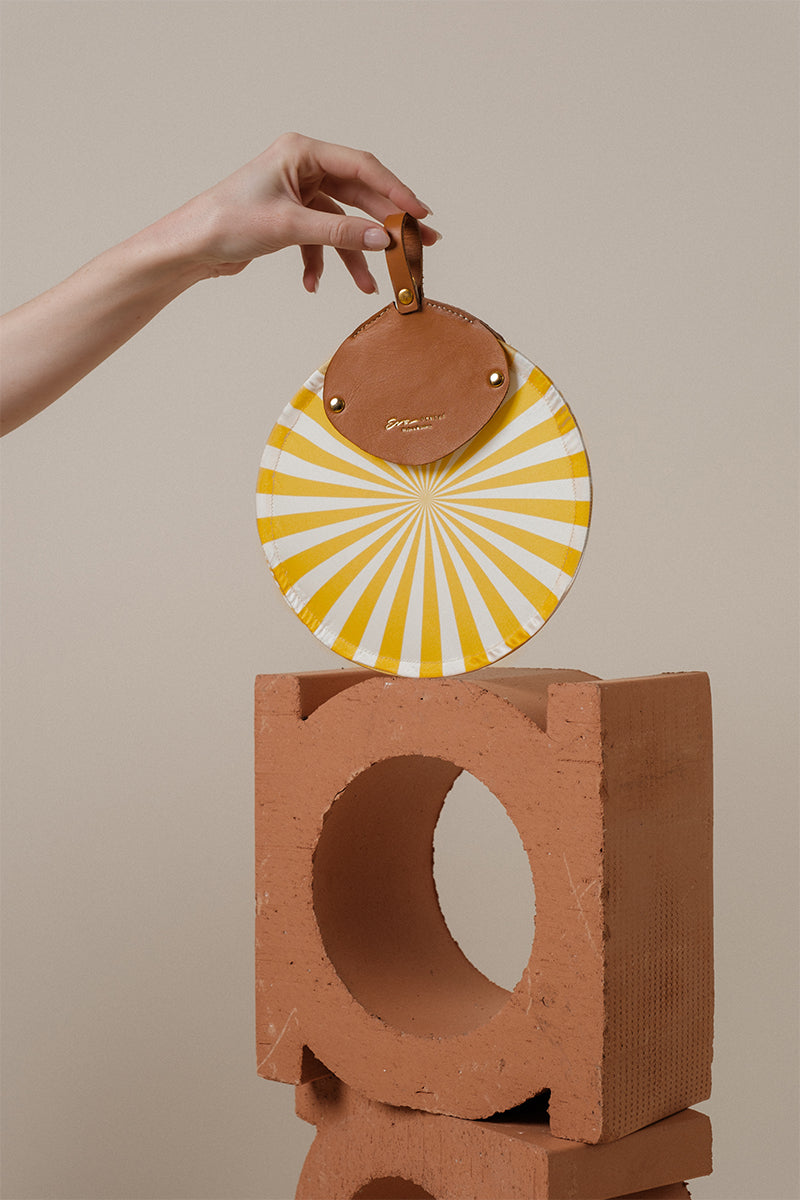 Eventail de poche rond pliable : French Riviera