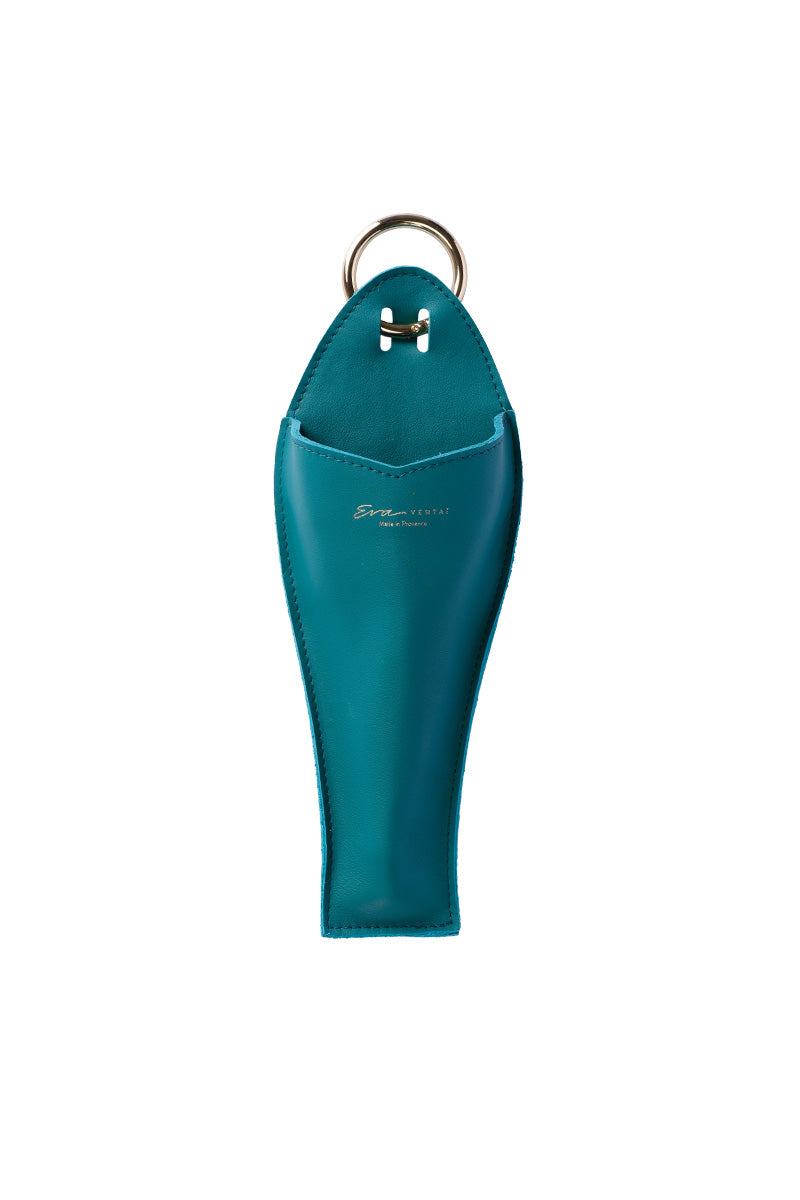 Éventail de luxe en raphia Acqua